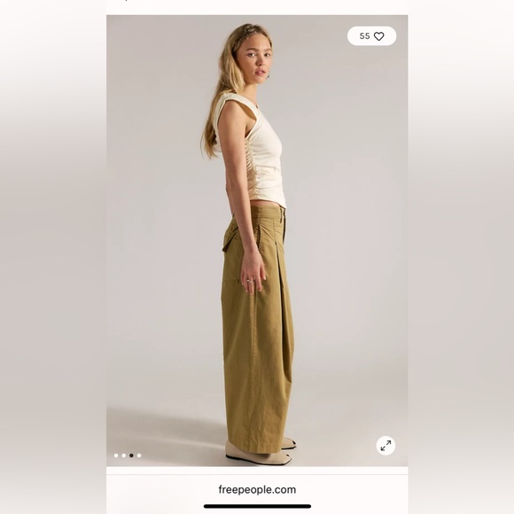 FP Movement by Free People Silverlake Chino - color Dill seed - Picture 4 of 5